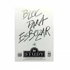 BLOC DE ESBOZO IPO STUDY LOMO PEGADO A3 297 X 420 MM 50 HOJAS COD 00119