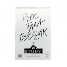 Bloc de Esbozo Ipo study espiral A3 297 x 420 mm 50 hojas cod 10019