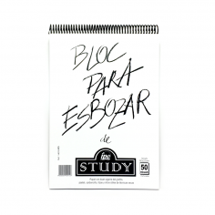 BLOC DE ESBOZO IPO STUDY ESPIRAL A4 210 X 297 MM 50 HOJAS COD 00126