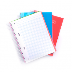 Bloc espiral Pacsa microperforado A5 155 x 215 mm natural cuadro 120 hojas Premium extra Cod 16480 2