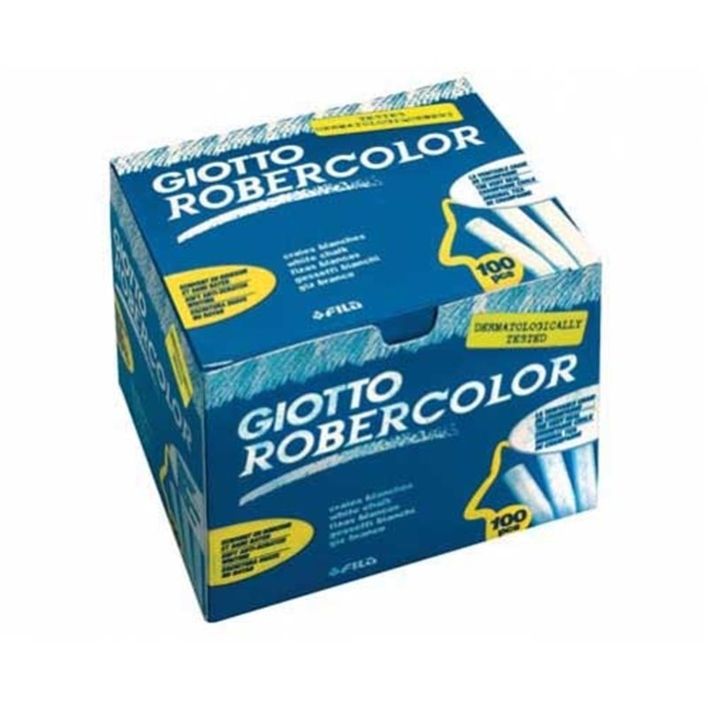 TIZAS BLANCAS GIOTTO REDONDA CAJA 100 UNIDADES COD 538800