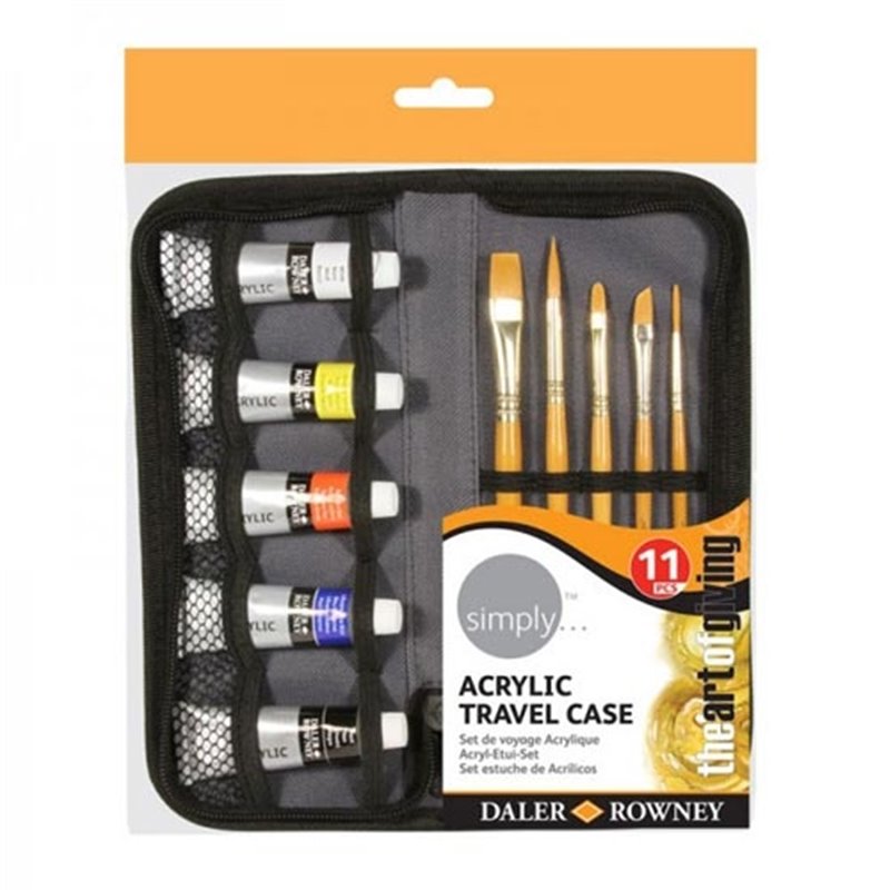 ACRILICO DALER ROWNEY SIMPLY ESTUCHE 11 PIEZAS COD 126500125