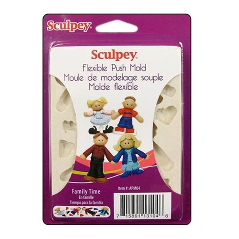 MOLDE FLEXIBLE SCULPEY FAMILIA APM04 COD 9304