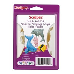 MOLDE FLEXIBLE SCULPEY ANIMALES MARINOS APM06 COD 9306