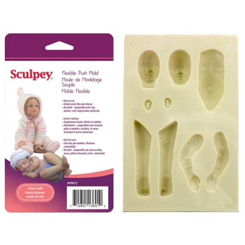 MOLDE FLEXIBLE SCULPEY INFANTIL COD APM72