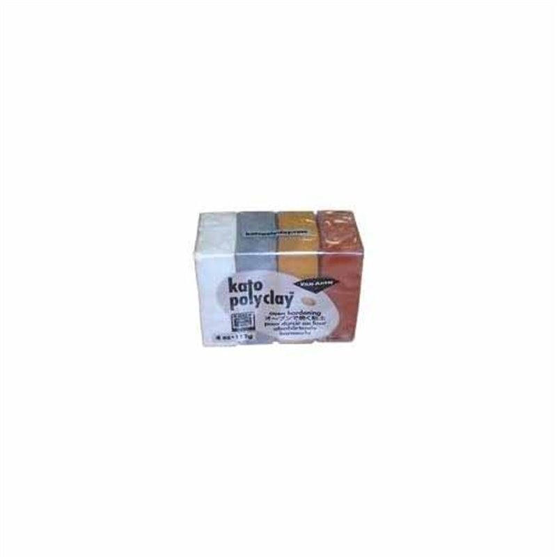 KATO POLYCLAY 112 G METALICO 4 UDS COD 121448